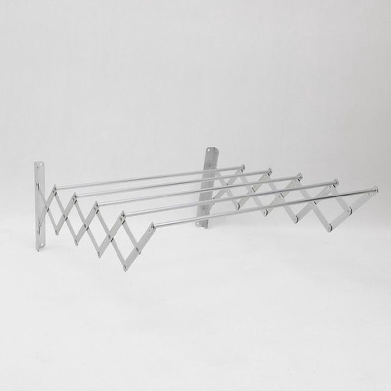Tendederos Ropa Plegable Extensible Pared Colgador Norplat-2