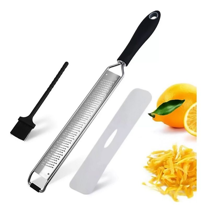 Rallador Manual Jengibre Limón Ajo Acero Inoxidable Cocina - Norplat-0