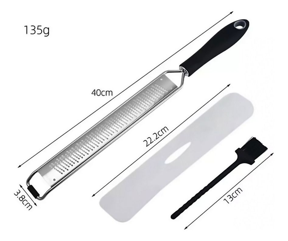 Rallador Manual Jengibre Limón Ajo Acero Inoxidable Cocina - Norplat-1