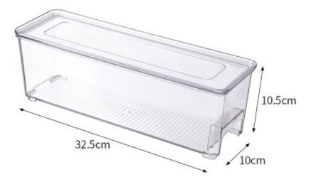 Organizador Refrigerador Despensa Largo Transparente - Norplat-1