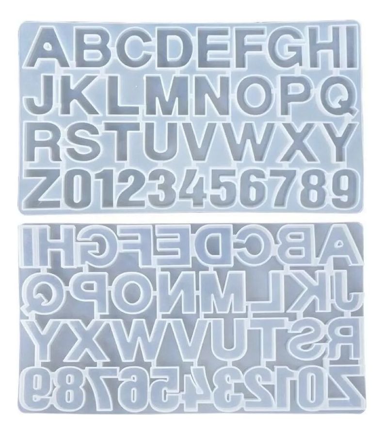 Molde Silicona Letras Números Moldes Repostería Transparente - Norplat-0