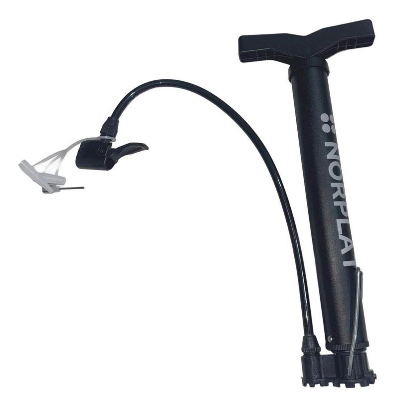 Bombin De Pie 120psi Valvulas Presta Schrader Bici - Norplat-0