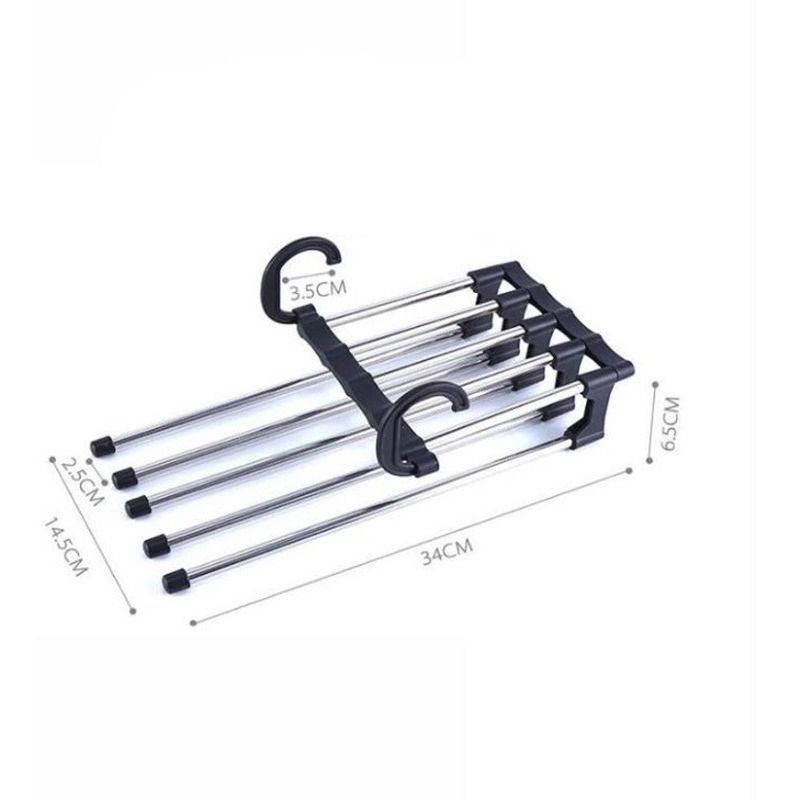 Gancho Pantalones Organizador Percha Ahorra Espacio 5 En 1 - Norplat-1