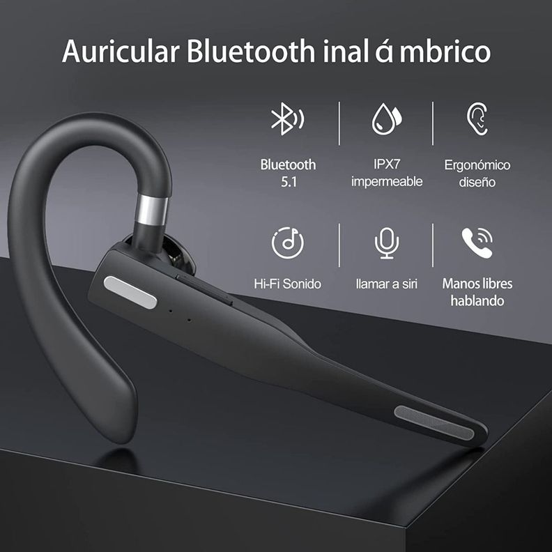 Manos Libres Audifono Inalambrico Bluetooth P/ Auto Norplat-1