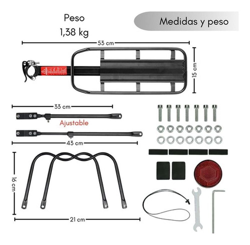 Parrilla Bicicleta Con O Sin Disco Porta Alforjas - Norplat-4