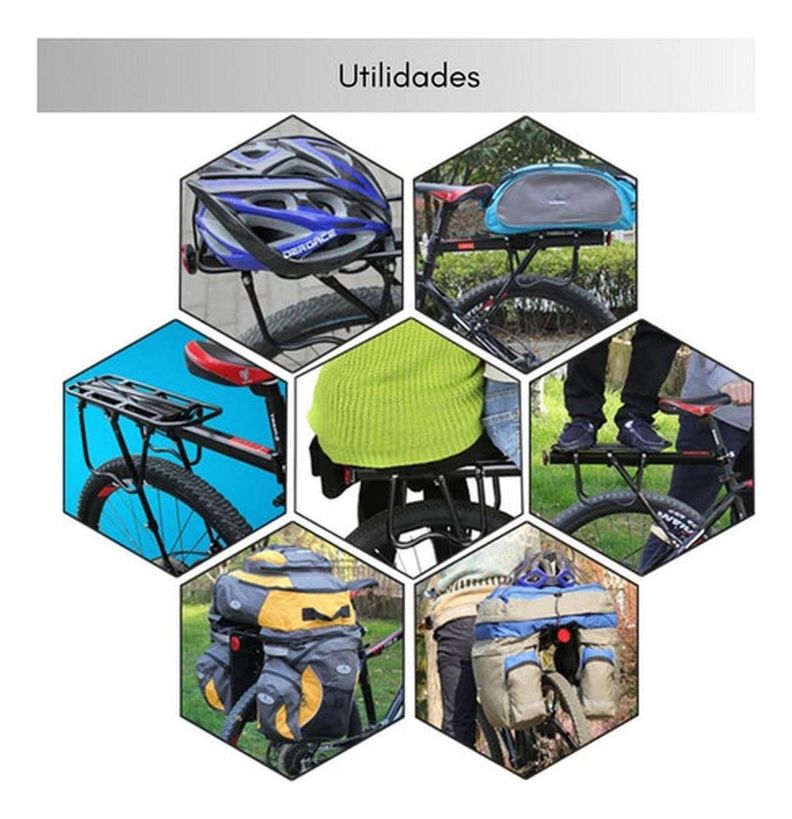 Parrilla Bicicleta Con O Sin Disco Porta Alforjas - Norplat-6