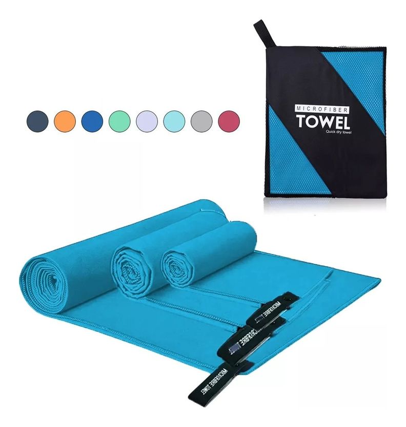 Toalla De Deporte Microfibra Set X3 Secado Rapido - Norplat-0