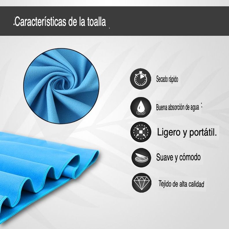 Toalla De Deporte Microfibra Set X3 Secado Rapido - Norplat-9