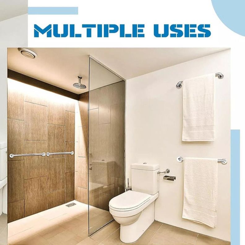 Pack 3 Manillas Barra De Seguridad Baño Wc Ducha - Norplat-3