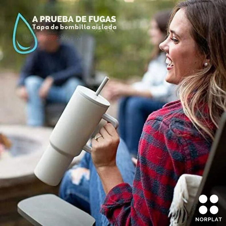 Norplat Tumbler 1180ml Vaso Térmico 40oz 1180ml Con Bombilla-4