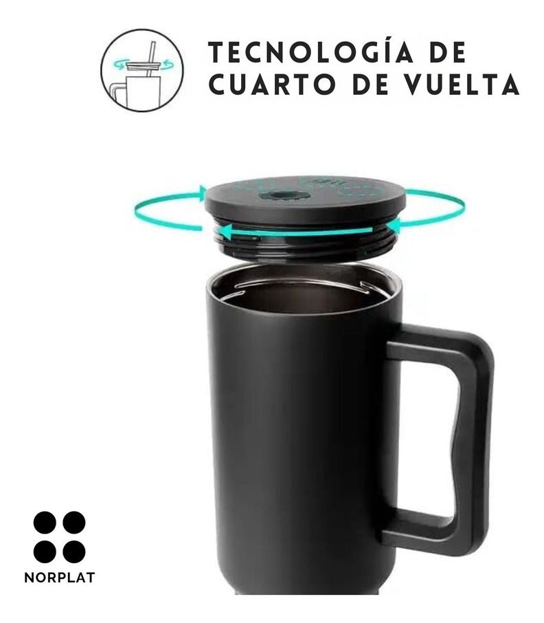 Norplat Tumbler 1180ml Vaso Térmico 40oz 1180ml Con Bombilla-6