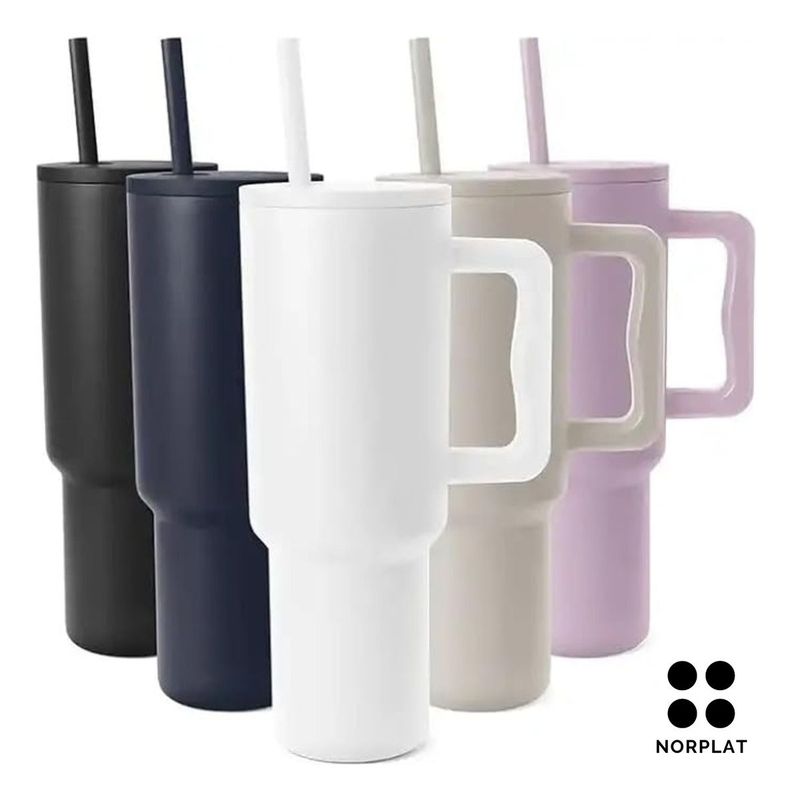 Norplat Tumbler 1180ml Vaso Térmico 40oz 1180ml Con Bombilla-9