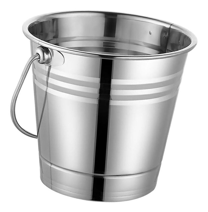 Hielera Cubetera Balde De Acero Para Botella Latas Hielo Bar - Norplat-2