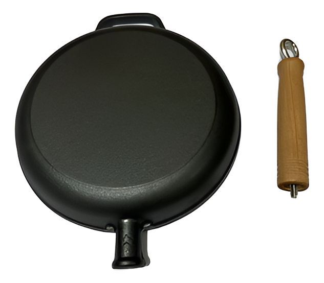 Sarten Hierro Fundido Norplat 24cm Mango Madera Sin Bpa Pfoa-2