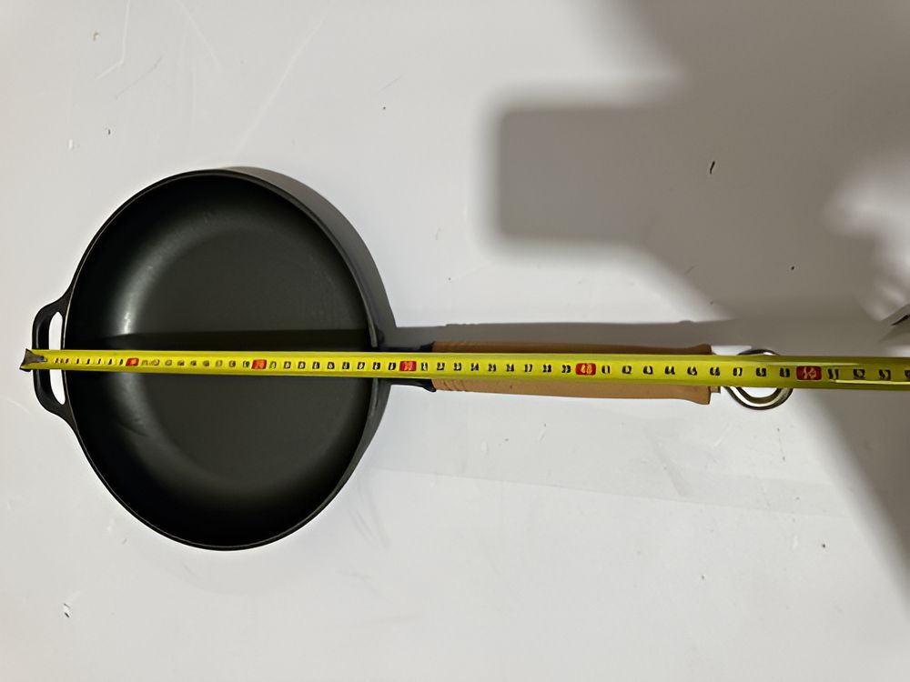 Sarten Hierro Fundido Norplat 24cm Mango Madera Sin Bpa Pfoa-4