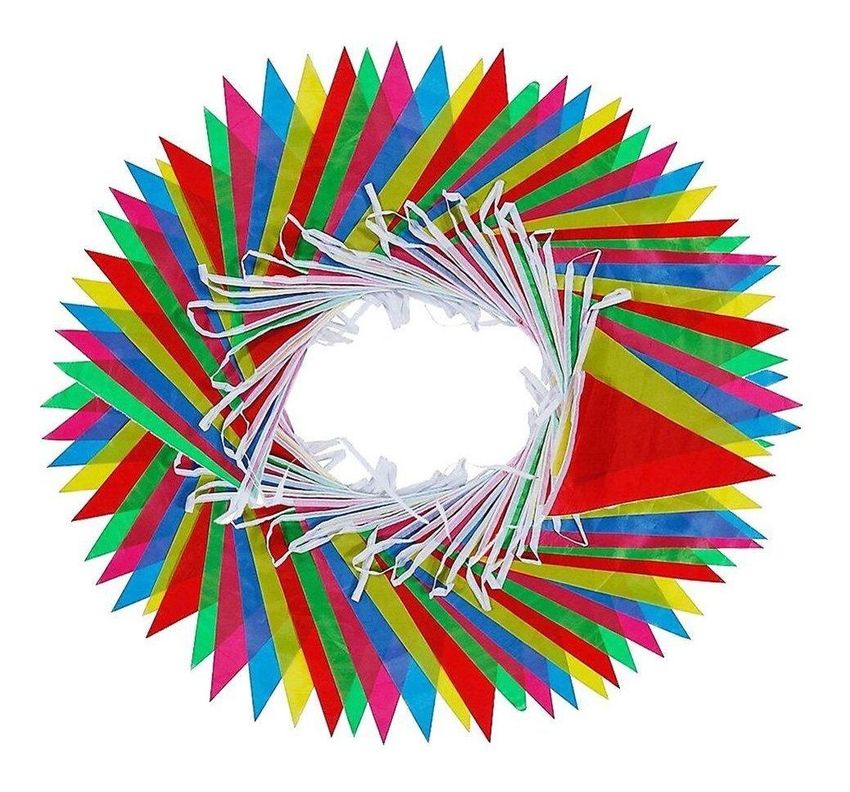 Banderines X70 Guirnaldas 40 Mt Cumple, Bautizo, Matrimonio - Norplat-0