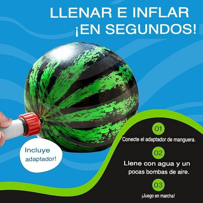 Pelota Sandía De Agua Única Para Nadar Y Botar - Norplat-1