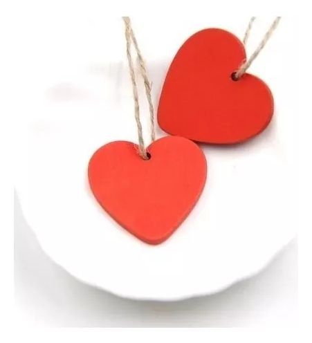 10 Piezas Corazones De Madera Adornos Navideños - Norplat-3