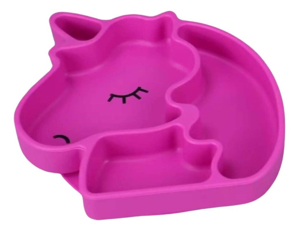 Plato Guagua Unicornio De Silicona Antideslizante Irrompible - Norplat-0