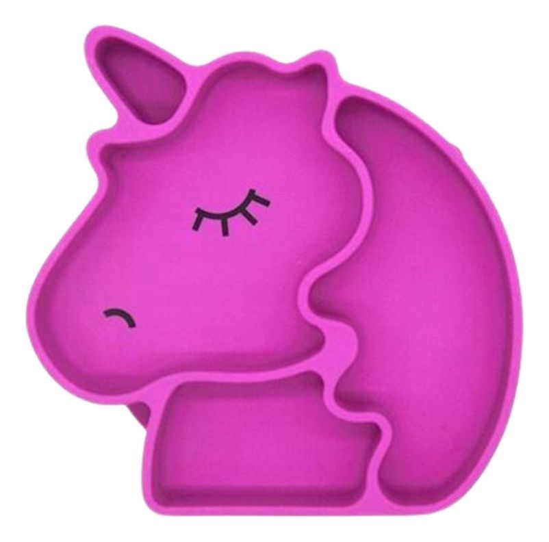 Plato Guagua Unicornio De Silicona Antideslizante Irrompible - Norplat-1