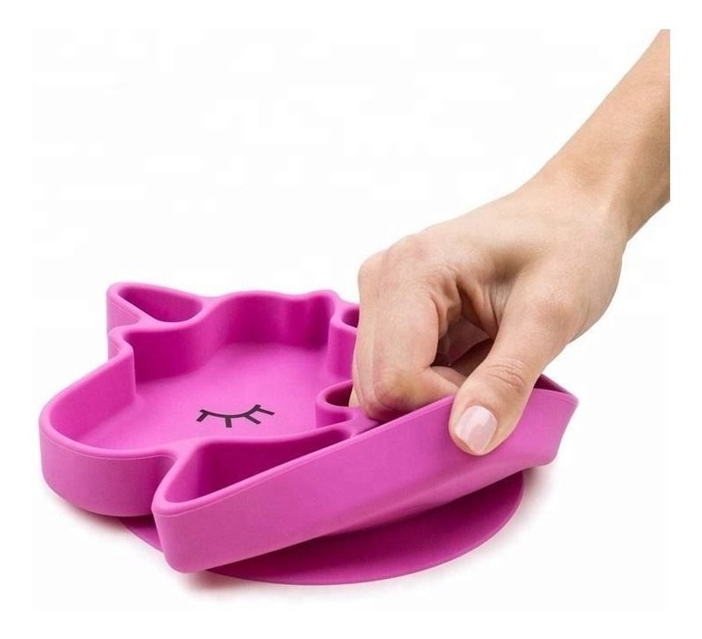Plato Guagua Unicornio De Silicona Antideslizante Irrompible - Norplat-3