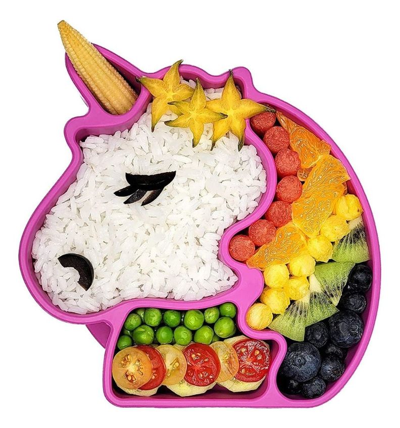 Plato Guagua Unicornio De Silicona Antideslizante Irrompible - Norplat-4