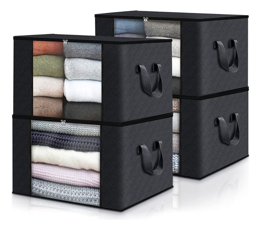 4 Unidades Organizador De Bolsas De Almacenamiento De Ropa - Norplat-0