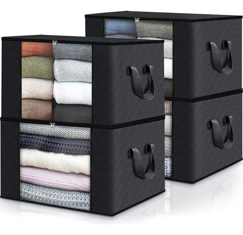 4 Unidades Organizador De Bolsas De Almacenamiento De Ropa - Norplat-3
