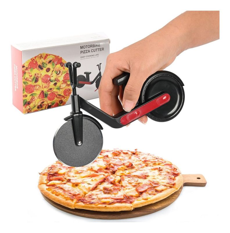 Cortador Pizza Ebike Chopper Creativo Vintage - Norplat-1