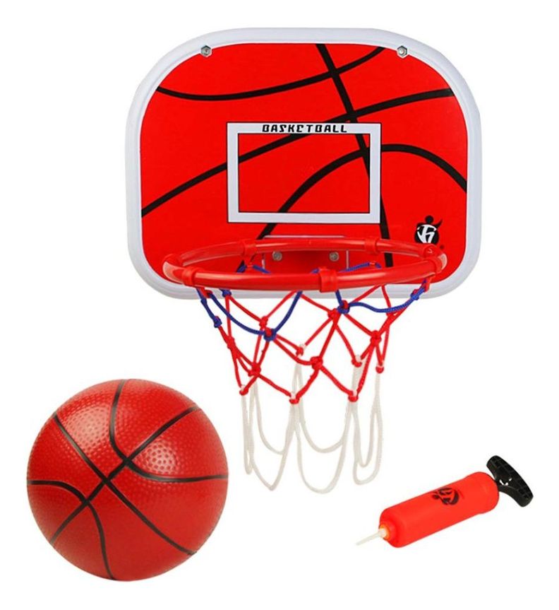 Aro Basketball Tablero Niño Deporte Juguete Inflador + Balón - Norplat-0