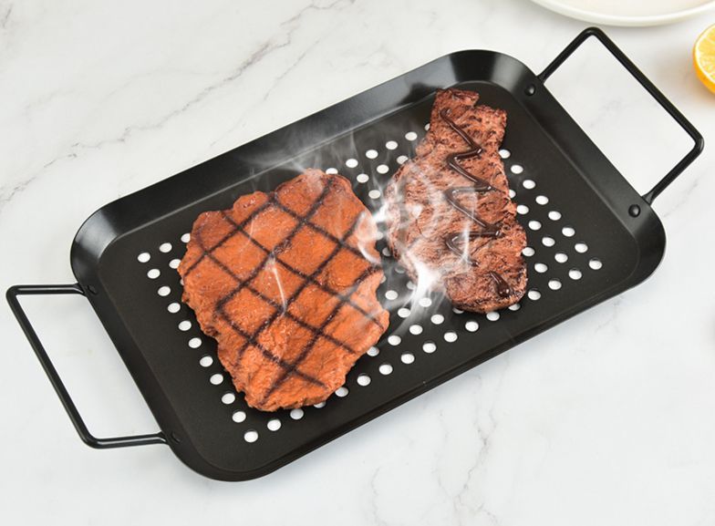 Plancha Grill Bandeja Asado Cocina Verduras Pescado Norplat-3