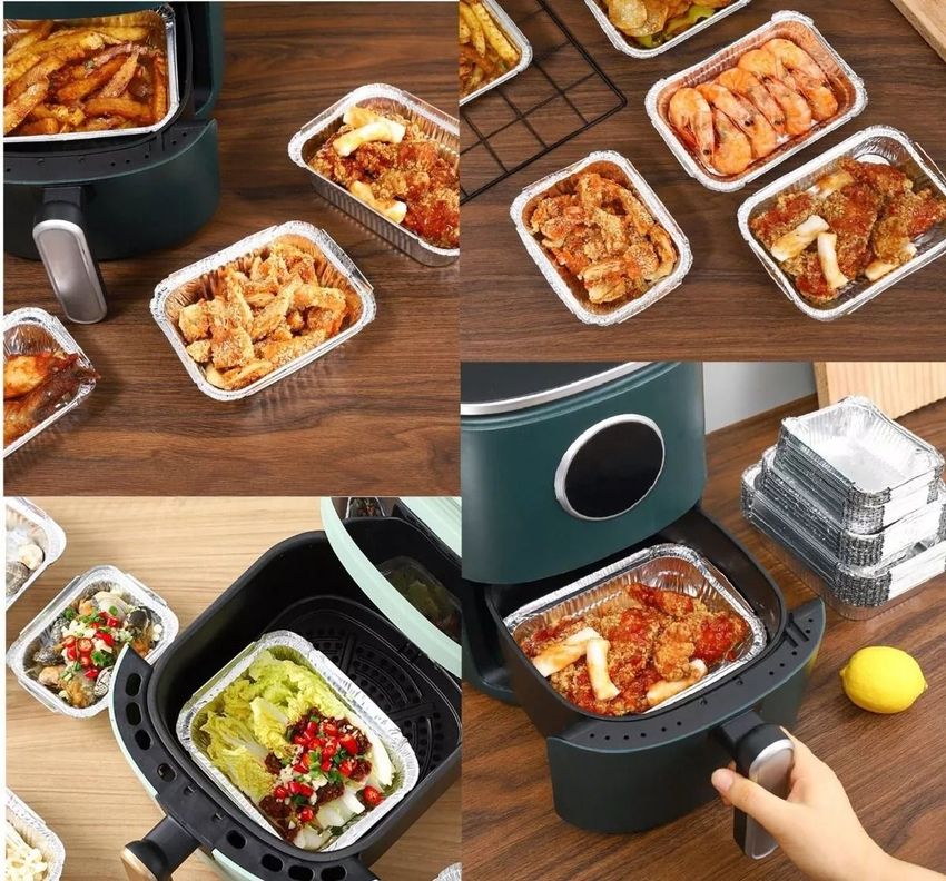 Bandeja / Envase De Aluminio 570 M C/tapa Domo (20 Unidades) - Norplat-4