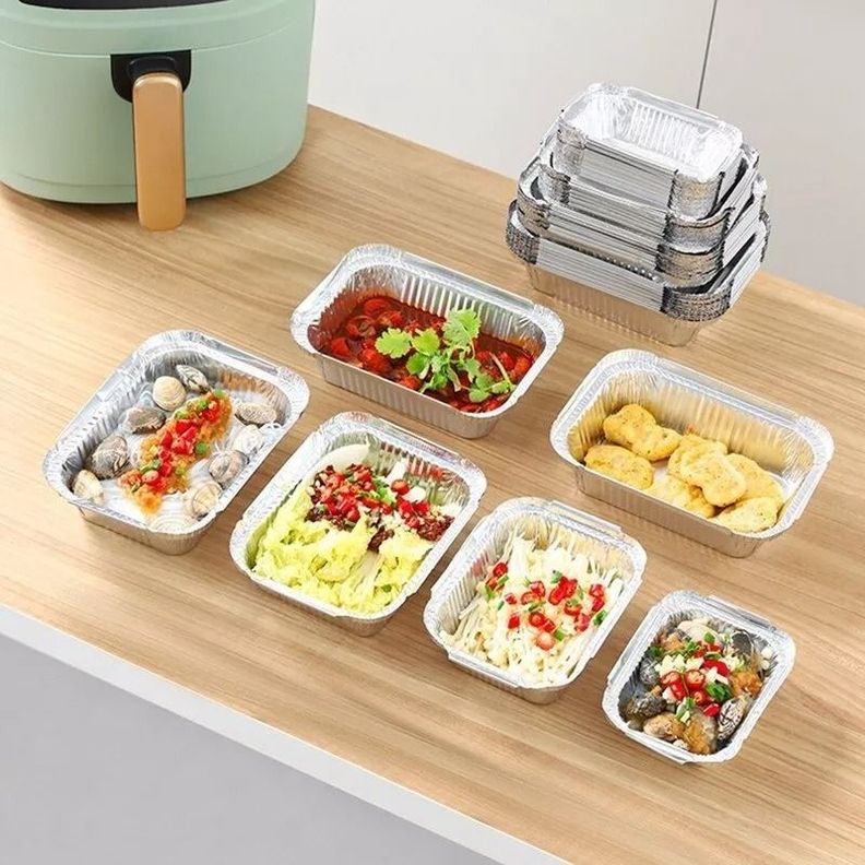 Bandeja / Envase De Aluminio 570 M C/tapa Domo (20 Unidades) - Norplat-5