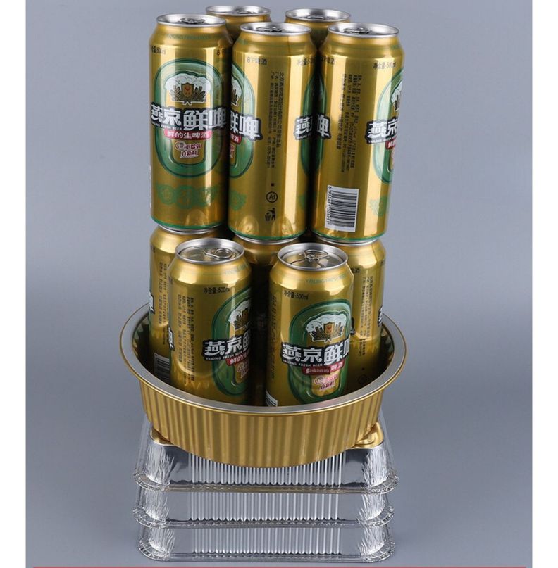 Bandeja / Envase De Aluminio 570 M C/tapa Domo (20 Unidades) - Norplat-8