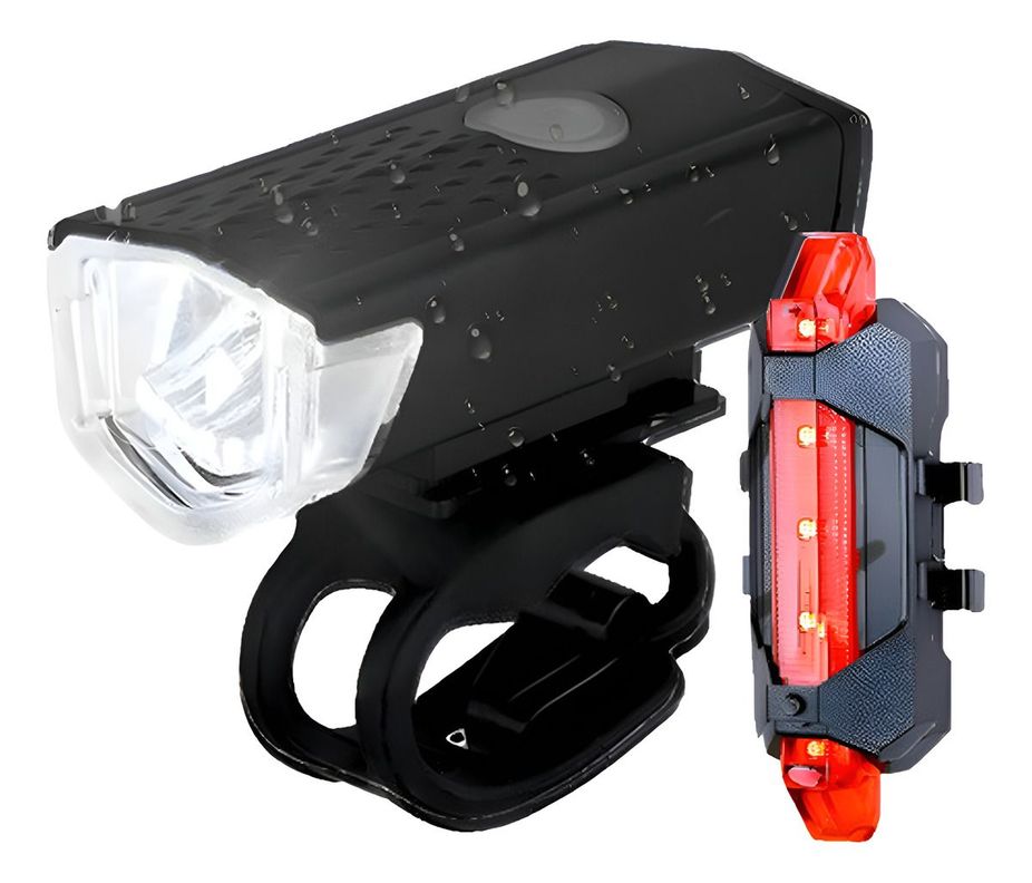 Pack 2 Luces Led Bicicleta Usb Trasera Y Delantera - Norplat-0