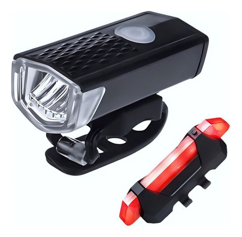 Pack 2 Luces Led Bicicleta Usb Trasera Y Delantera - Norplat-2