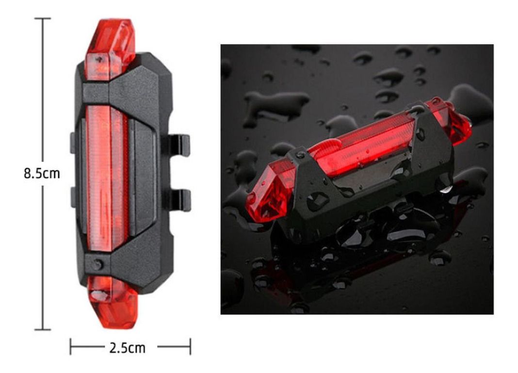 Pack 2 Luces Led Bicicleta Usb Trasera Y Delantera - Norplat-9