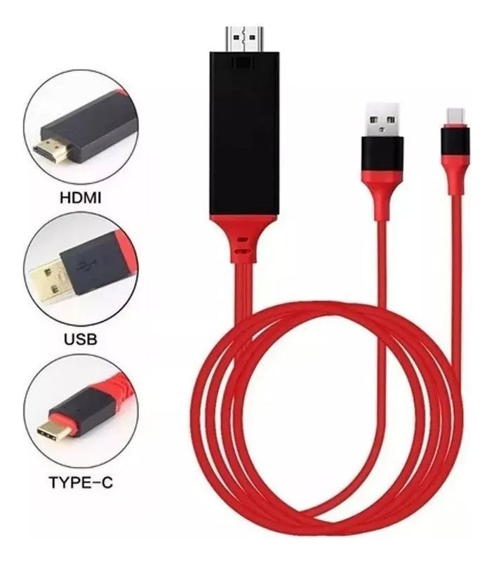 Cable Hdmi Tipo C Usb 3.1 Compatible Emui Mac Samsung Huawei - Norplat-1