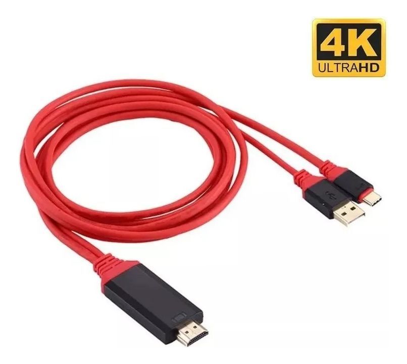 Cable Hdmi Tipo C Usb 3.1 Compatible Emui Mac Samsung Huawei - Norplat-2