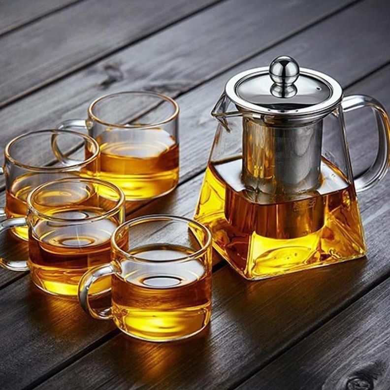 Tetera Para Preparar Te Para Infusiones De Vidrio - Norplat-4