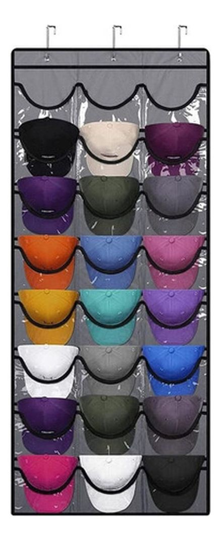 Organizador Gorras Gorros Jockey Detrás De Puerta - Norplat-0