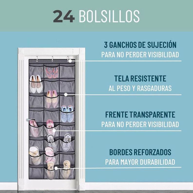 Organizador Gorras Gorros Jockey Detrás De Puerta - Norplat-3
