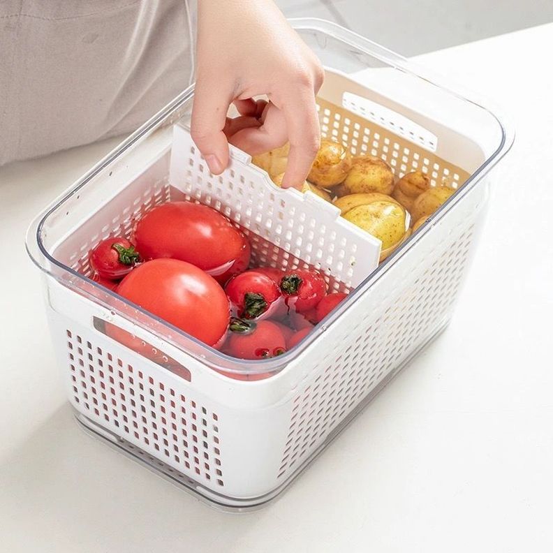 Caja Organizadora Con Cesta Refrigerador Despensa 1.7 Lt - Norplat-4