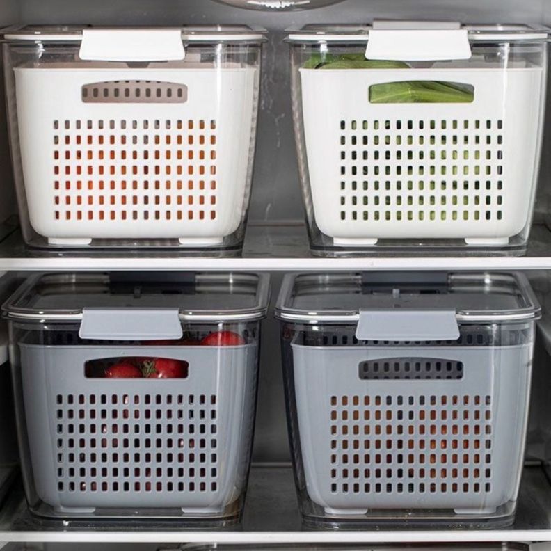 Caja Organizadora Con Cesta Refrigerador Despensa 1.7 Lt - Norplat-9