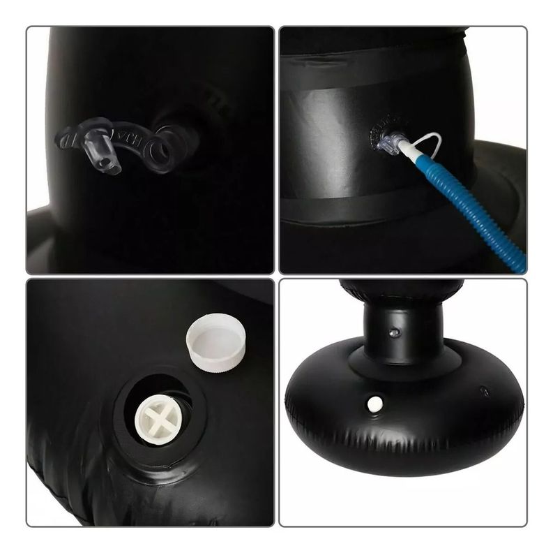Saco De Boxeo De Pie Inflable 160cm + Bomba De Pie - Norplat-8