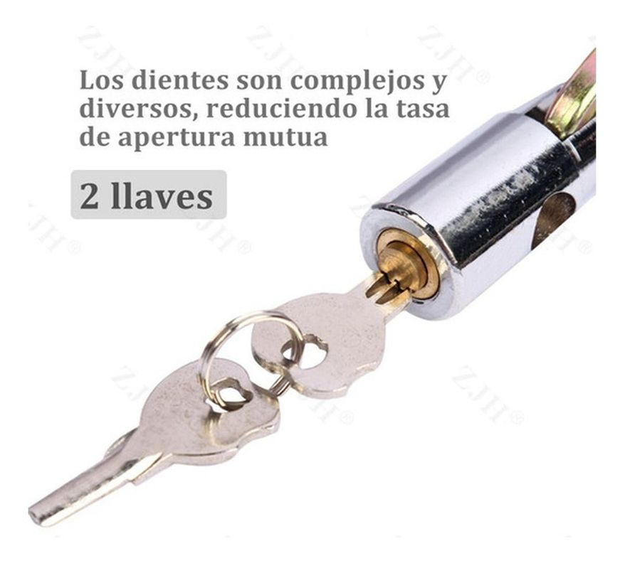 Candado Bicicleta Con Cadena Acero Cobertor Textil Norplat-4