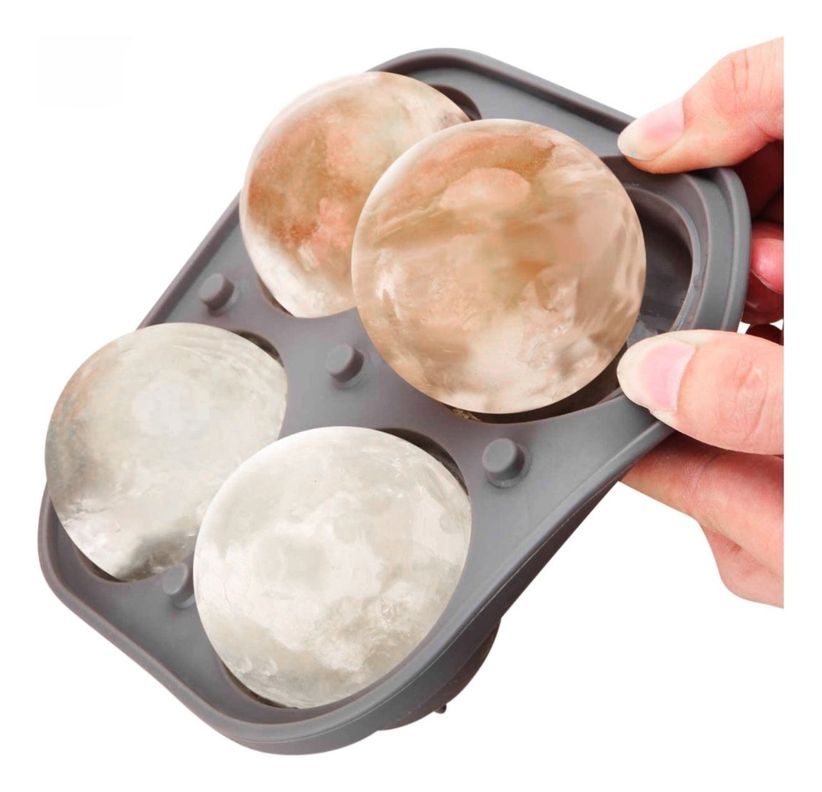 Molde De Silicona Para Bolas De Hielo 6 Cm - Norplat-0