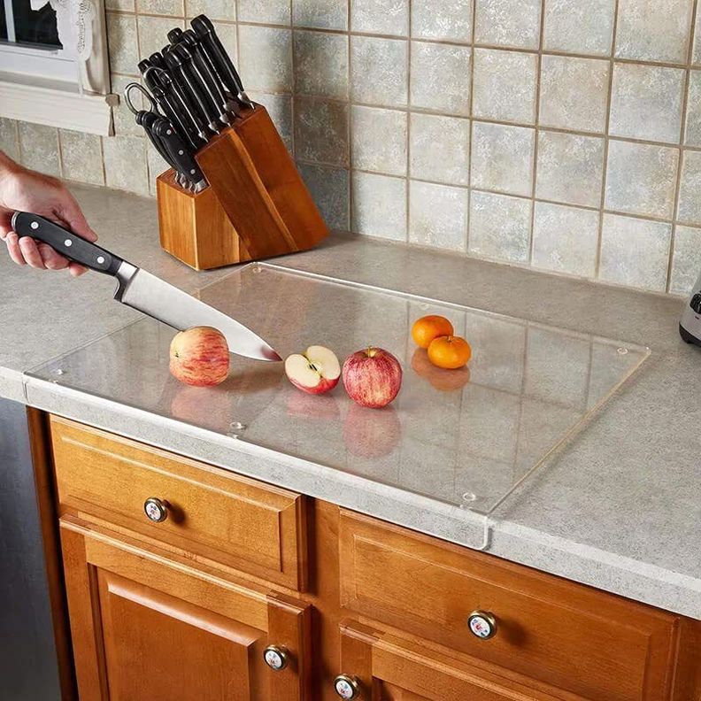Tabla Picar De Acrilico Premium Con Lengueta 40x28cm Norplat-1