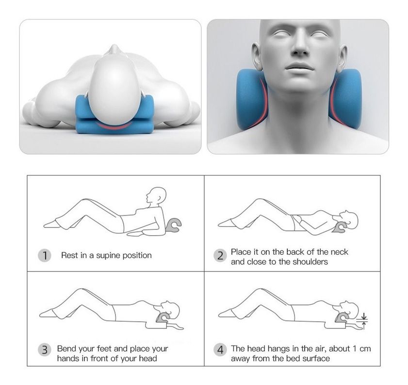 Almohada Terapéutica De Tracción Cervical Cuello - Norplat-2