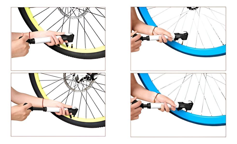 Bombín De Mano Para Bicicleta Mtb Ruta Doble Válvula Norplat-5